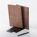 Muso Wood Handmade Walnut Book Ends, Non-Skid Bookends for Shelves, Large Sturdy Book Ends for Heavy Books, Decorative Book Shelf (3 Pairs) by CozyNest Decor