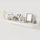 White Floating Shelves 48 Inch Long, 12 Inch Deep Floating Shelves for Wall, 48 x 12 Large Wall Shelves for Home Storage & Display, 2" Thicked Floating Shelf for Bedroom, Living Room, 1 Pack by CozyNest Decor