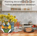 Cat Flower Pots for Indoor Plants,Stained Glass Cat Plant Displays,Cat Succulent Planter,Candle Holder Container Decoration,4.6x5.15x2.3 in (Without Succulents) by GreenHaven Gardens