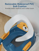 Potty Training Seat with Step Stool Ladder, Potty Training Toilet Seat with Soft Seat Splash Guard, Adjustable Height, 2 in 1 Potty Seats for Toddlers Kids Boys Girls by TinyTreasures Baby Boutique