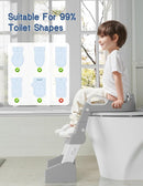 Potty Training Seat, Toddler Potty Training Toilet, Upgrade 2 In 1 Toddler Toilet Seat with Steps Stool Splash Guard and Anti-Slip Pad Soft Cushion, Potty Seats for Toddlers Baby Kids by TinyTreasures Baby Boutique