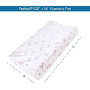 Changing Pad Cover for Girls 4 Pack, Comfy & Breathable Changing Table Cover for 32''x16" Changing Table Pads, Diaper Changing Pad Cover, Pink by TinyTreasures Baby Boutique