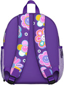 Toddler Backpack for Girls 3-8: Preschool Kindergarten Backpack - Cute Kids Backpacks for Girls-Purple Smile by TinyTreasures Baby Boutique