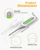 8 Seconds Digital Oral Thermometer for Adults and Kids, Accurate & Safe Baby Thermometer with Fever Alarm, 3 Backlits Display, Flexible Tip, Medical Basal Thermometer for Rectal, Underarm by TinyTreasures Baby Boutique