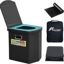 Upgrade XL Portable Toilet for Adults, Extra Large Portable Travel Floding Toilet, Camping Tall Toilets with Lid for Adults and Kids Compact Potty for Car,Hiking,Beach and Camping by TinyTreasures Baby Boutique