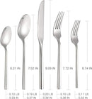 Silverware Set Flatware Set Stainless Steel Heavy Cutlery Set Hexagon Handle Mirror Finished 60 Pieces Service for 12 by CozyNest Decor