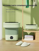 Portable Washing Machine, Mini Washer,16L Upgraded Large Capacity Foldable Washer.Deep Cleaning of Underwear, Baby Clothes and Other Small Clothes.Suitable for Apartments, Dormitories, Hotels.(Green) by CozyNest Decor