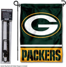 WinCraft Green Bay Packers Garden Flag with Stand Holder by GreenHaven Gardens
