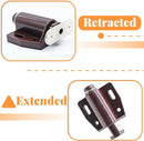 2 Pack Cabinet Magnetic Touch Latch, Push to Open Catches Magnet Push Release Latches Hardware for Kitchen Cabinet Drawer Cupboard Closet Door (Brown) by TinyTreasures Baby Boutique