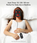 INIA Red Light Therapy Mask for Face – 4 Light Modes with 850nm NIR, Red & Blue LED Light Therapy, 2600mAh Rechargeable LED Face Mask for Anti-Aging, Skin Firming & Radiant Glow at Home by CozyNest Decor
