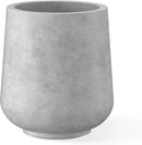 Kante 11.6" Dia Round Concrete Planter, Outdoor Indoor Large Plant Pots Containers with Drainage Hole and Rubber Plug for Home Garden Patio, Natural Concrete by GreenHaven Gardens
