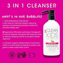 Gabriel Cosmetics Clean Kids Naturally Wild Watermelon 3-in-1 Shampoo, Cleanser & Bubble Bath (16 Fl Oz (1 Bottle), Watermelon 3-in-1) by TinyTreasures Baby Boutique