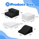 4-Piece Soft PU Leather Toddlers Climbing Toys, Baby Foam Climbing Blocks for Toddlers 3, Indoor Climb and Crawl Activity Play Set, Foam Play Gym Climbing Structures (Black and White) by TinyTreasures Baby Boutique