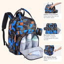 BabbleRoo Diaper Bag Backpack - Baby Essentials Travel Tote - Multi function Waterproof Diaper Bag, Travel Essentials Baby Bag with Changing Pad, Stroller Straps & Pacifier Case - Unisex, Blue Camo by TinyTreasures Baby Boutique