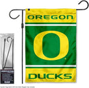 College Flags & Banners Co. Ducks Garden Banner Flag with Flag Pole Stand Set by GreenHaven Gardens