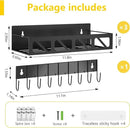 Magnetic Spice Rack Organizer for Fridge Seasoning Organizer for Kitchen storage with Screw or Adhesive Hanging,Magnetic Shelf with Hook for Refrigerator and Oven (3pack) by CozyNest Decor
