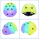 Color Gradient Adjustable Kids' Helmet with Knee & Elbow Pads Set | Multi-Sport Safety Gear for Boys & Girls Ages 5-14 | Skateboarding, Scooters, Roller & Inline Skating, Longboarding by TinyTreasures Baby Boutique