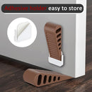 JQK Rubber Door Stopper Wedge, Bronze 3 Pack Soft TPR Premium Door Stops for Bottom of Heavy Duty Door on Tile, Concrete, Carpet, Wooden Floor, DSB61-ORB-P3 by TinyTreasures Baby Boutique