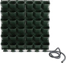 36 Pockets Hanging Planter Bags, Vertical Wall Mounted Plant Planting Grow Bags, Stackable Wall Planter with Timer, Self Watering Hanging Planters for Outdoor Indoor Garden-Green by CozyNest Decor