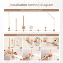 Baby Crib Mobile Arm - Wooden Baby Mobile Crib Holder 31 inch for Mobile Hanging Baby Crib Attachment for Nursery Decor by TinyTreasures Baby Boutique