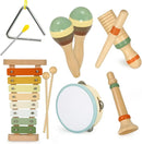 Musical Instruments Set Toys for Toddlers 1-3 - Neutral Colors Wooden Montessori Toys Percussion Music Modern Xylophone Drum Birthday Chirstmas Gifts for 1 2 3 Year Old Kids Baby Toddlers Boys Girls by TinyTreasures Baby Boutique