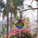 Hanging Solar Lanterns Outdoor Waterproof, Hanging Glass Solar Lantern with Hook, Gazing Ball Lantern Decor for Tree Yard Patio by GreenHaven Gardens