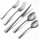 Alata Bailey 20-Piece Forged Stainless Steel Flatware Set Cutlery Set,Service for 4,Matte Satin Finish,Dishwasher Safe… by CozyNest Decor