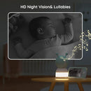 BOIFUN 2K Split-Screen 5 Inch Wi-Fi Baby Monitor With 2 Cameras, Colorful Night Light, AI Motion & Sound & Humidity & Temp Detection, Auto Tracking Via Smartphone App And Monitor Control, Night Vision by TinyTreasures Baby Boutique