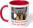 Personalized Mother's Day Coffee Mug, Custom Mum Photo Text 11 Oz Ceramic Mug, Customized Mom Gift Idea Picture Name Cup, Taza Cafe Personalizadas Fotos, Cute Gifts Mom Women Dad Men, Red by TinyTreasures Baby Boutique