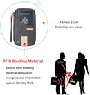 defway Passport Holder Travel Wallet - Family Passport Holder of 4, RFID Blocking Passport Wallet for Men Women, Travel Essentials for Flying, GREY by TinyTreasures Baby Boutique