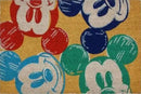 Gertmenian Disney Mouse Doormat Rug Front Door Coir Mat Welcome Home Indoor Outdoor Entryway Carpet, 2-Pack 20x34, Retro Mickey Faces/Hi There by CozyNest Decor