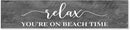 Generic Funny Wood Sign Relax You're On Beach Time Rustic Wooden Hanging Sign Home Farmhouse Kitchen Wall Decoration 16 x 4 Inch by CozyNest Decor