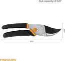 Fiskars Bypass Pruning Shears, 5/8-Inch Cut Capacity Garden Clippers, Gardening Scissors with Sharp, Rust Resistant Steel Blade by GreenHaven Gardens