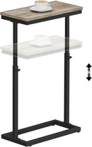 TUTOTAK End Table, Side Table, Tall Couch Table, Sofa Table, Living Room, Bedroom, Greige TB01BG083 by CozyNest Decor