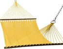 Lazy Daze Hammocks 10.5 FT Double 2 Person Caribbean Rope Hammock, Hand Woven Polyester Hammock with Spreader Bars, for Outside Outdoor Backyard Patio Poolside,450 LBS Capacity, Yellow by GreenHaven Gardens