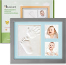Baby Keepsake Frame,Personalized Newborn gifts,Newborn footprint kit,Baby hand and footprint kit,new mother gifts(grey) by TinyTreasures Baby Boutique