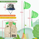 ESSENSON Outdoor Explorer Kit & Bug Catcher Kit with Vest, Outdoor Toy Gift for 3 4 5 6 7 8+ Year Old Boys Girls Kids Binoculars, Magnifying Glass, Butterfly Net, Camping, Adventure by TinyTreasures Baby Boutique