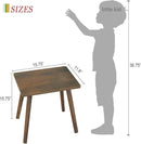 AWASEN Side Table, Small Wood End Table Living Room, Mini Bed Side Table Modern Accent Nightstand with Solid Wood for Bedroom Office Small Spaces, Rustic Brown by CozyNest Decor