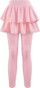 Girls School Uniform Pants Leggings with Skirts Stretch Warm Jegging 4-12 Years by TinyTreasures Baby Boutique