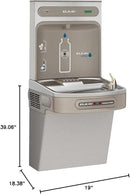 Elkay LZO8WSLK EZH2O Bottle Filling Station and Cooler, Light Gray Granite by CozyNest Decor