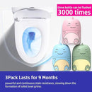 Cute Dinosaur-Shaped Toilet Bowl Cleaner Bottle, Bathroom Toilet Tank Cleaner with Ocean, Jasmine, and Peach Scent,Three bottles can be used for 9 months (1, Three colors and three bottles) by CozyNest Decor