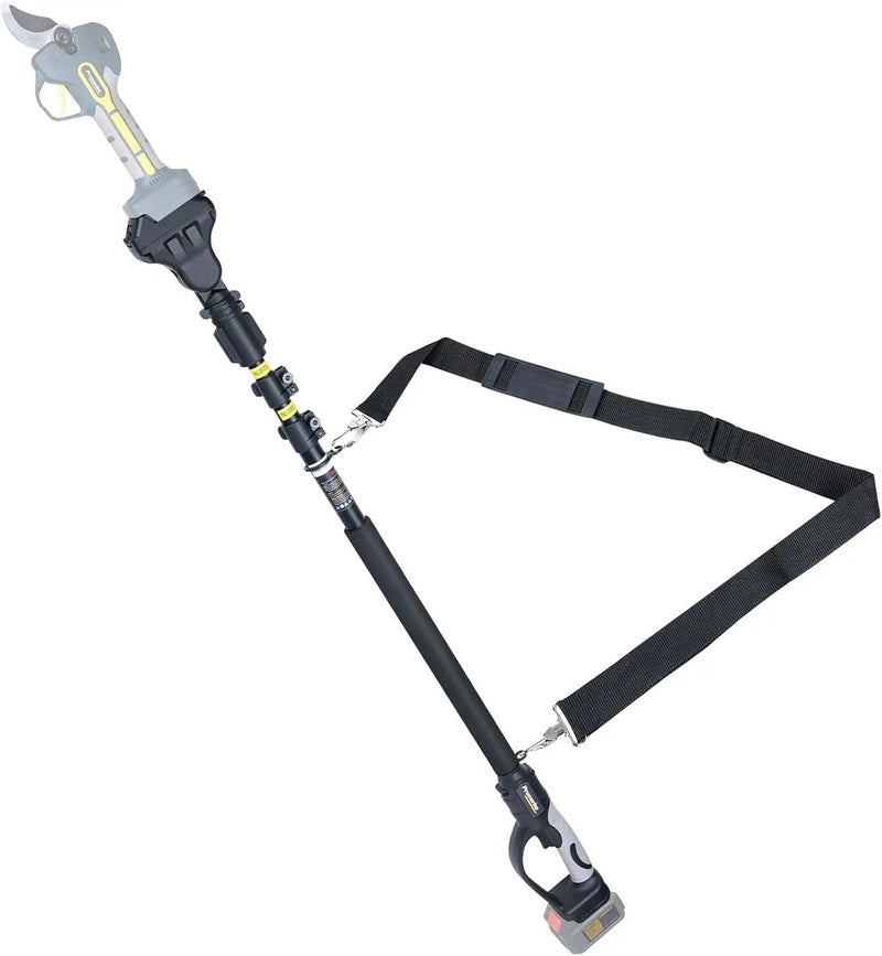 Extendable Pole for Cordless Electric Pruning Shear, Telescopic Pole 4.2-8.2 ft Extension for Gardening Tree Pruner Extended Cutting Reach for Professional Battery Secateurs Heavy Duty