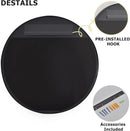 30 Inch Round Bathroom Mirror - Wall Mounted Circle Mirror with Metal Frame, Modern Mirror Suitable for Bathroom, Vanity, Entryway, Living Room, Wall Decor,Black by CozyNest Decor