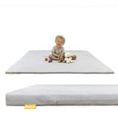 48" ×48" Padded Baby Play Mat for Floor, 1.2" Thick Memory Foam Mat with Machine Washable Cover, Soft Tummy Time Crawling Playmat with Non-Slip Bottom, Fits 50" x50" Playpens by TinyTreasures Baby Boutique