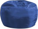 Posh Creations Structured Comfy Seat for Playrooms and Bedrooms, Large Bean Bag Chair, 100in Round Classic Bean Bag, Navy by TinyTreasures Baby Boutique