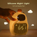 Capybara Alarm Clock with Night Light for Kids, 7 RGB Color Cute Alarm Clocks for Bedrooms Ok to Wake Clocks, Silicone Animal Tabletop Lamp for Teen Girls Boys by TinyTreasures Baby Boutique
