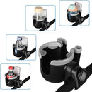 Accmor Stroller Cup Holder with Phone Holder, Bike Cup Holder, Universal Cup Holder for Uppababy Nuna Doona Strollers, 2-in-1 Cup Phone Holder for Stroller, Bike, Wheelchair, Walker, Scooter by TinyTreasures Baby Boutique