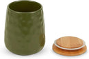 DII Kitchen Accessories Collection, Textured Matte Ceramic Canister Set, Sage, Dimple, 2 Piece by CozyNest Decor