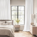 MIULEE Pure White Back Tab Blackout Curtains 102 Inch Long 2 Panels Set for Bedroom, Rod Pocket/Pinch Pleated Thermal Insulated Living Room Darkening Light Blocking Floor to Ceiling Drapes by TinyTreasures Baby Boutique