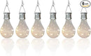 pearlstar Solar Light Bulbs Outdoor Waterproof Garden Camping Hanging LED Light Lamp Bulb Globe Hanging Lights for Home Yard Christmas Party Holiday Decorations (6 Pack-Clear Bulbs) by GreenHaven Gardens